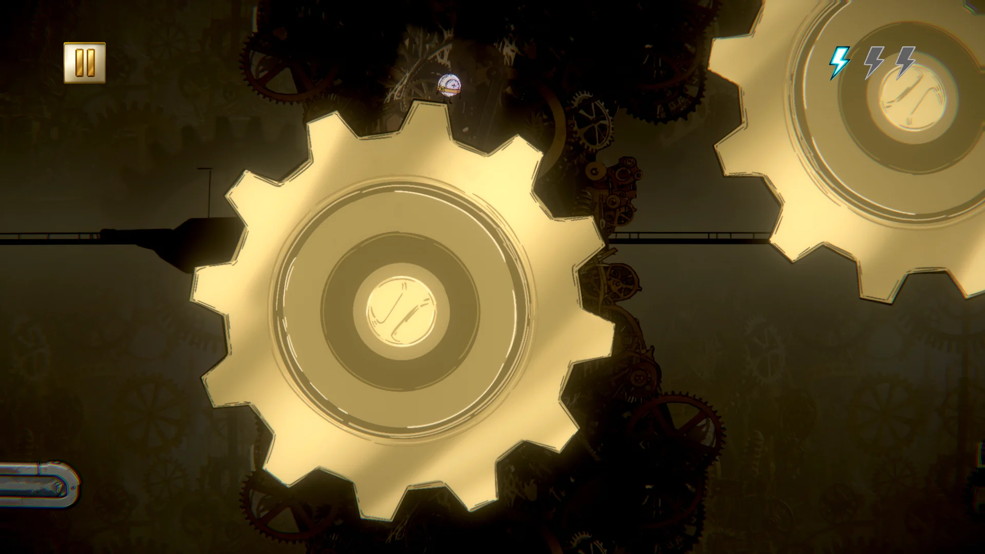 Cell-O navigating a maze of gears